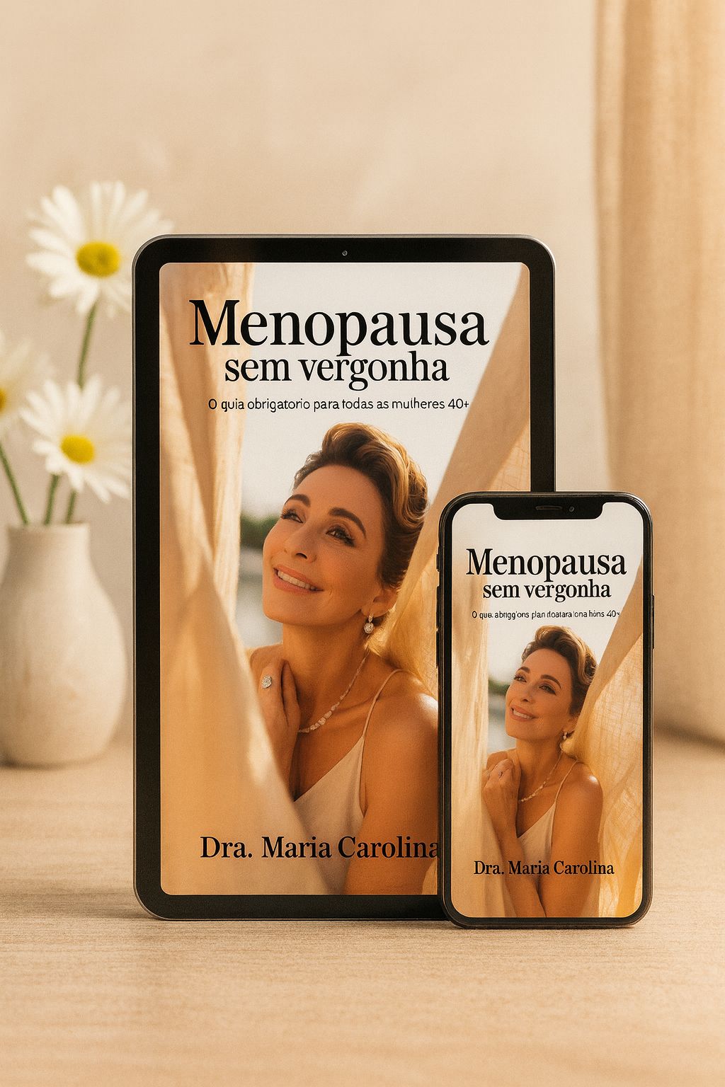 Mockup do eBook em destaque.